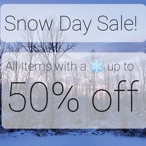 ❄ Happy snow day shopping
